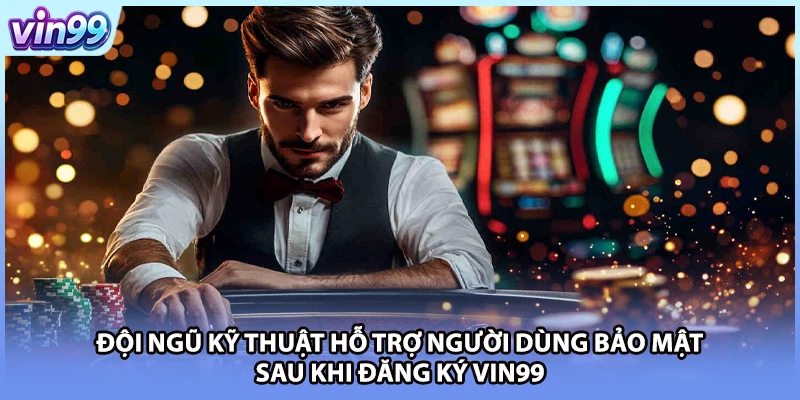 Đội ngũ kỹ thuật hỗ trợ người dùng bảo mật sau khi đăng ký VIN99